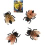 Moucha 4cm set 4ks dekorace Halloween hmyz v sáčku