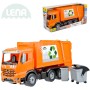 LENA Auto Mercedes Arocs popelářské 54cm set s popelnicí a kontejnerem v krabici