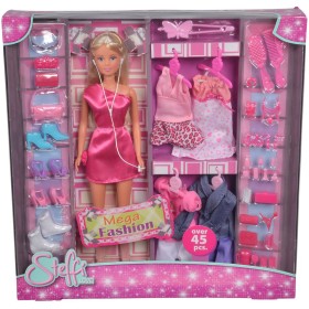 SIMBA Velká sada panenka Steffi Love s oblečky a doplňky 45ks Mega Fashion