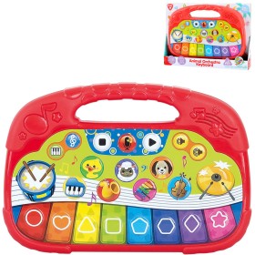 Pianko baby zvířátka dětské klávesy elektronický klavír na baterie Zvuk