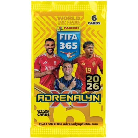 PANINI FIFA 365 2025/2026 Sběratelské karty 6ks Adrenalyn XL booster