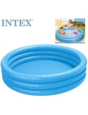 INTEX Bazén kulatý Crystal 147x33cm nafukovací modrý 3 komory 58426
