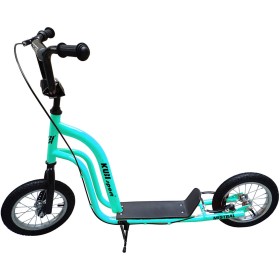 KUBISPORT Koloběžka dětská Mistral 12" tyrkysová nafukovací kola