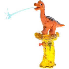 Pistole dětská vodní stříkací brontosaurus 23cm se zásobníkem na vodu plast