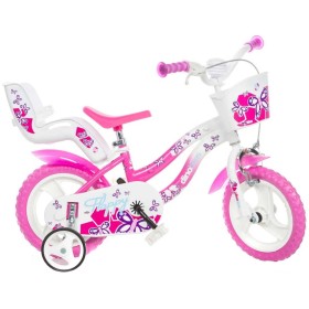 ACRA Dětské kolo Dino Bikes Flappy dívčí růžové 12" balanční kolečka