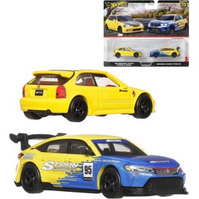 MATTEL HOT WHEELS Prémiový angličák set 2 auta Honda kov