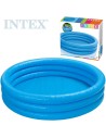 INTEX Bazén kulatý Crystal 168x40cm nafukovací modrý 3 komory 58446