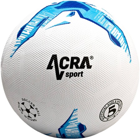 ACRA Míč rekreační fotbalový velikost 5 bílý kopačák s grafikou 24B