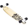MUUWMI Longboard ABEC 7 WOOD skateboard s grafikou