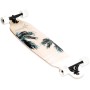MUUWMI Longboard ABEC 7 BEACH skateboard s grafikou