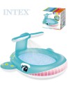 INTEX Baby bazének se sprchou velryba nafukovací brouzdaliště 57440