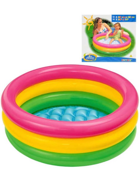 INTEX Bazén Baby kulatý s nafukovacím dnem 86 x 25 cm