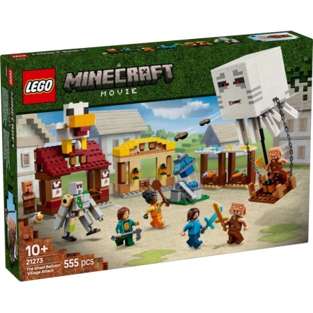 LEGO MINECRAFT Balón ďas a útok na vesnici 21273 STAVEBNICE