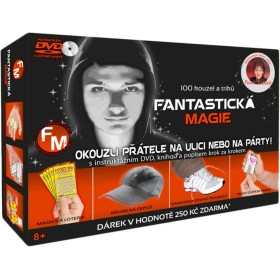 Fantastická magie kouzelnická sada 100 kouzel a triků s instruktážním CD