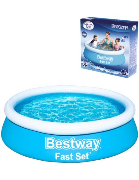BESTWAY Bazén Fast Set samostavěcí kruhový 183x51cm rodinný 57392