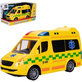 Auto ambulance česká CZ design na setrvačník na baterie Světlo Zvuk