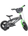 ACRA Kolo DINO BIKES BMX 12" chlapecké černé balanční kolečka CSK5125