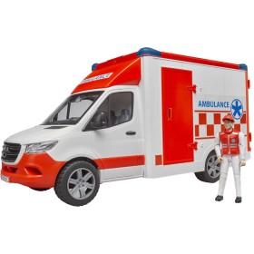 BRUDER 02676 Mercedes-Benz Sprinter sanitka s řidičem na baterie Světlo Zvuk
