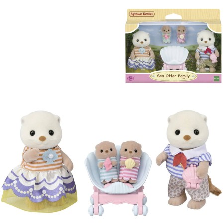 Sylvanian Families rodina mořských vyder set 4 figurky v krabici