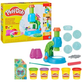HASBRO PLAY-DOH Mikroskop set modelína s nástroji na baterie Světlo