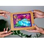 PUZZLER DŘEVO Barevný vodopád 30x21cm dekorativní skládačka 250 dílků