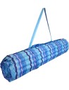 ACRA Lehátko plážové rolovací 170x55cm modré pruhované