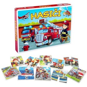 HYDRODATA Hra Hasiči 3 logické hry 3v1 puzzle *SPOLEČENSKÉ HRY*