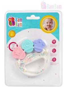 BAM BAM Baby chrastítko ZVONEK kousátko pro miminko