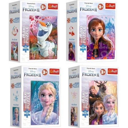 TR PUZZLE MiniMaxi Frozen 2 (Ledové Království) 16x22cm 20 dílků 4 druhy