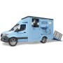 BRUDER 02674 Auto Mercedes Benz Sprinter přeprava zvířat se s koněm