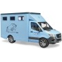 BRUDER 02674 Auto Mercedes Benz Sprinter přeprava zvířat se s koněm