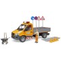 BRUDER 02677 Auto Mercedes Benz Sprinter silničáři s doplňky na baterie Světlo Zvuk