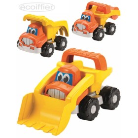 ECOIFFIER Baby autíčko stavební 23cm s očima různé druhy pro miminko