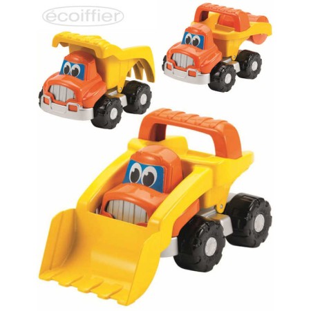 ECOIFFIER Baby autíčko stavební 23cm s očima různé druhy pro miminko