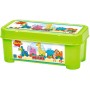 ECOIFFER Baby kostky Abrick Maxi vláček ZOO STAVEBNICE v boxu plast