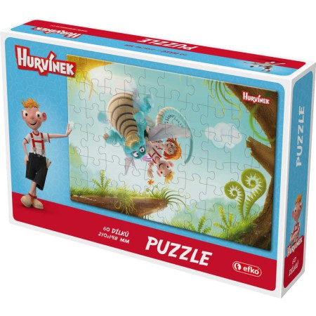 EFKO Puzzle Hurvínek III 21x15cm 60 dílků skládačka v krabici