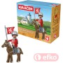 EFKO IGRÁČEK Karel IV. Karlštejn set s koněm a doplňky v krabičce STAVEBNICE