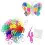 UDĚLEJ SI NÁRAMEK Gumičky LOOM BANDS 500ks set s doplňky motýl