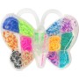 UDĚLEJ SI NÁRAMEK Gumičky LOOM BANDS 500ks set s doplňky motýl
