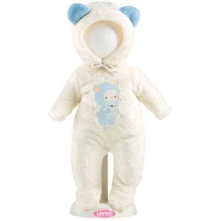 LLORENS Oblečení pro panenku miminko New Born 40-42cm s polštářkem M14-207