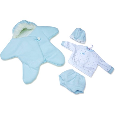 LLORENS Oblečení pro panenku miminko New Born 40-42cm s polštářkem M740-37