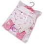 LLORENS Oblečení pro panenku miminko New Born 40-42cm s polštářkem M740-96