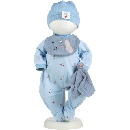 LLORENS Oblečení pro panenku miminko New Born 40-42cm s polštářkem M741-20