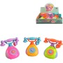 Telefon baby retro barevný 12cm s hudbou na baterie Zvuk 3 barvy