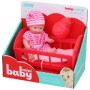 Panenka miminko 12cm set s postýlkou a lahvičkou 2 barvy