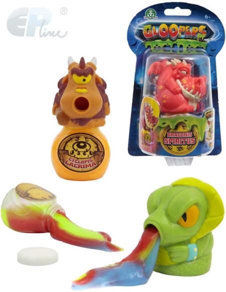 EP Line Gloopers příšerka set figurka gumová s nádobkou se slizem 8 druhů