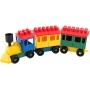 LORI 007 Vláček barevný 35cm set lokomotiva + 2 vagonky plast 7