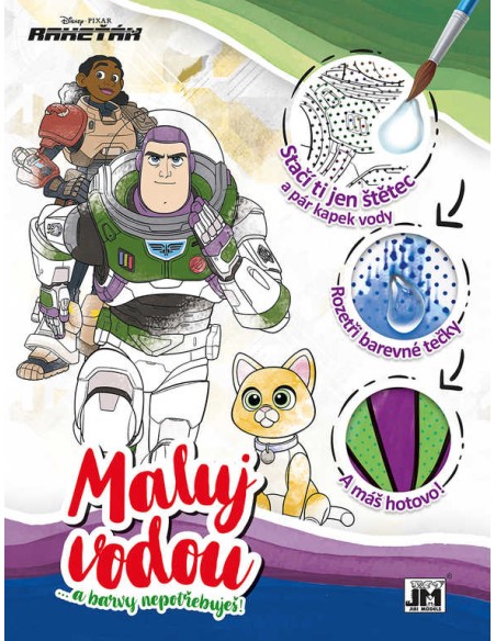 JIRI MODELS Vodová omalovánka A4 Rakeťák Buzz