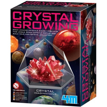 MAC TOYS Krystaly 4M červené experimentální vědecký vzdělávací set