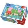 TREFL PUZZLE Prasátko Peppa Pig U rybníka mini 20x13cm 54 dílků 4 druhy